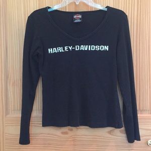 Vintage Harley Davidson Ling Sleeve Tshirt Size M